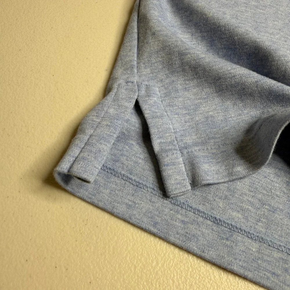 Polo Ralph Lauren Mens Small Classic Fit Polo Shirt Blue Heathered Short Sleeve